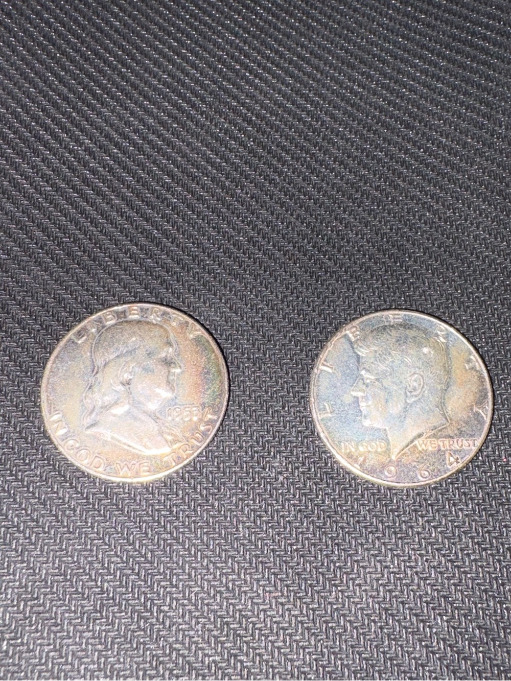 Pair of Half Dollars (1953, 1964)